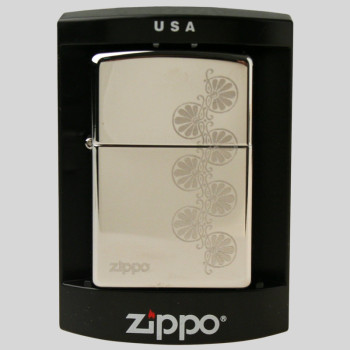Zippo chrom graviert Pattern XIV  1110080 - 1