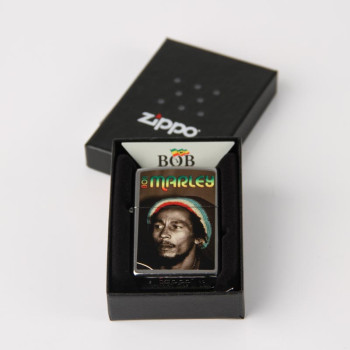 Zippo street chrom color BOB MARLEY - 1