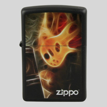 Zippo schwarz color Flaming Guitar 2002820 - 1