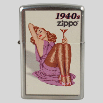 Zippo street chrom color Pin Up Girl 1940 2003130 - 1