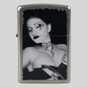 Zippo street chrom color Goth Style Woman 2003154 - 1