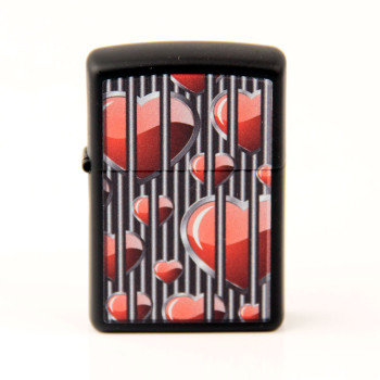 ZIPPO schwarz color "Hearts Design" 60004396 - 1