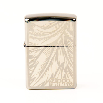 ZIPPO Black Ice gelasert "Feather" 60004559 - 1