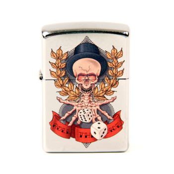 ZIPPO street chrom color "Skeleton/Dice" 60004572 - 1