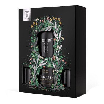 Tatratea Liqueur Original Tea 0,7 l 52% +2x Glasses