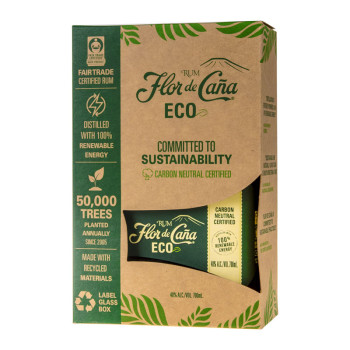 Flor de Cana ECO 0,7l 40% Giftbox - 2