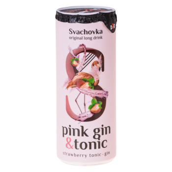 Svachovka Pink Gin +Tonic 7,2% 0,25 l