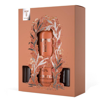 Tatratea Peach Tea liquer 0,7l 42% + 2 Glasses