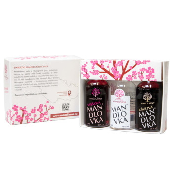 Mandlovka Almond Liqueur Set 1x 0,05l 38% +1x 0,05l 25% +1x 0,05l 33% - 2