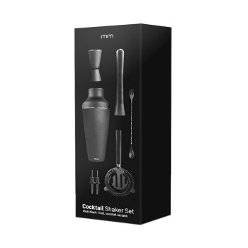 MIKAMAX Coctail Shaker Set Matt Black