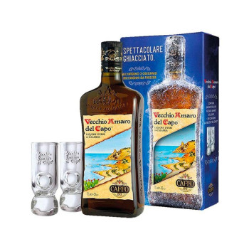 Vecchio Amaro del Capo 0,7l 35% + 2 Glases