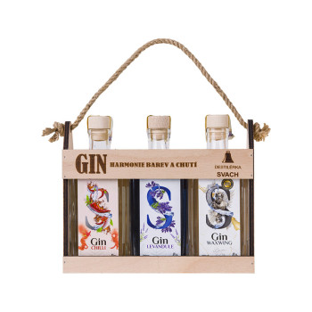 Svachovka Gin  Set : Chili + Levandule +Waxwing 3 x 0,2 l 44,33%