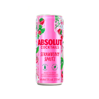 Absolut Strawberry Spritz 0,25 l 5% tin