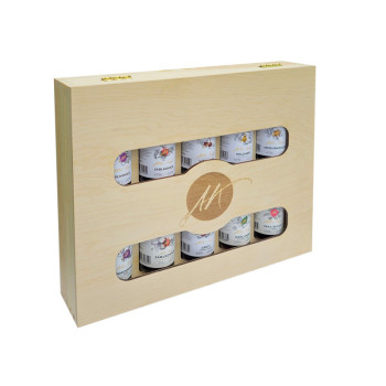 Anton Kaapl 10 x 0,05 l 37,6% wooden Giftpack - 2