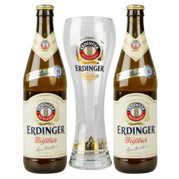 Erdinger gift box 2 x 0.5L 5.3% + 1 glass - 2